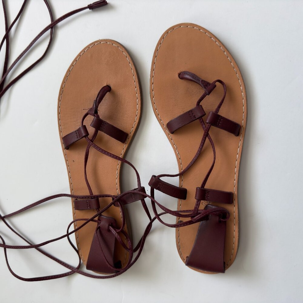 Madewell The Boardwalk Lace-Up Sandal - Picture 3 of 5